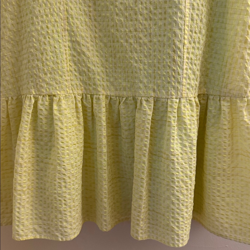 SALE Corey Lynn Calter Anthropologie Lime Seersucker Dress - Picture 4 of 5